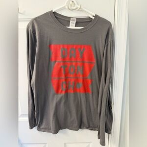 Dayton Ohio logo shirt in University of Dayton flyers colors college